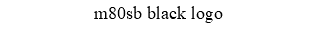 m80sb black logo
